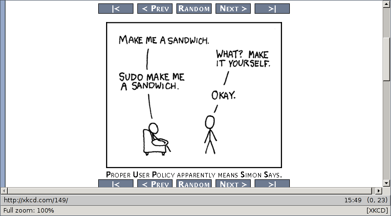 XKCD Mode in Action